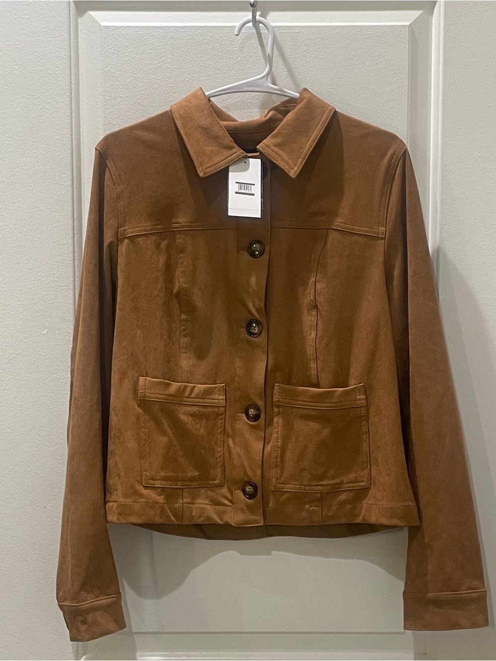 NEW…KUT from the Kloth Faux Suede Trucker Jacket - Picture 2 of 4